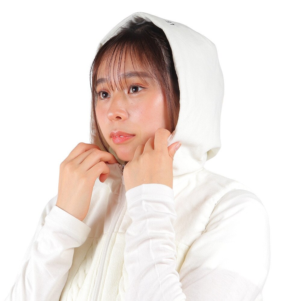 ルコックスポルティフ（lecoqsportif）（レディース）ゴルフウェア アウター 防風 中わたニットベスト QGWWJK50 WH00