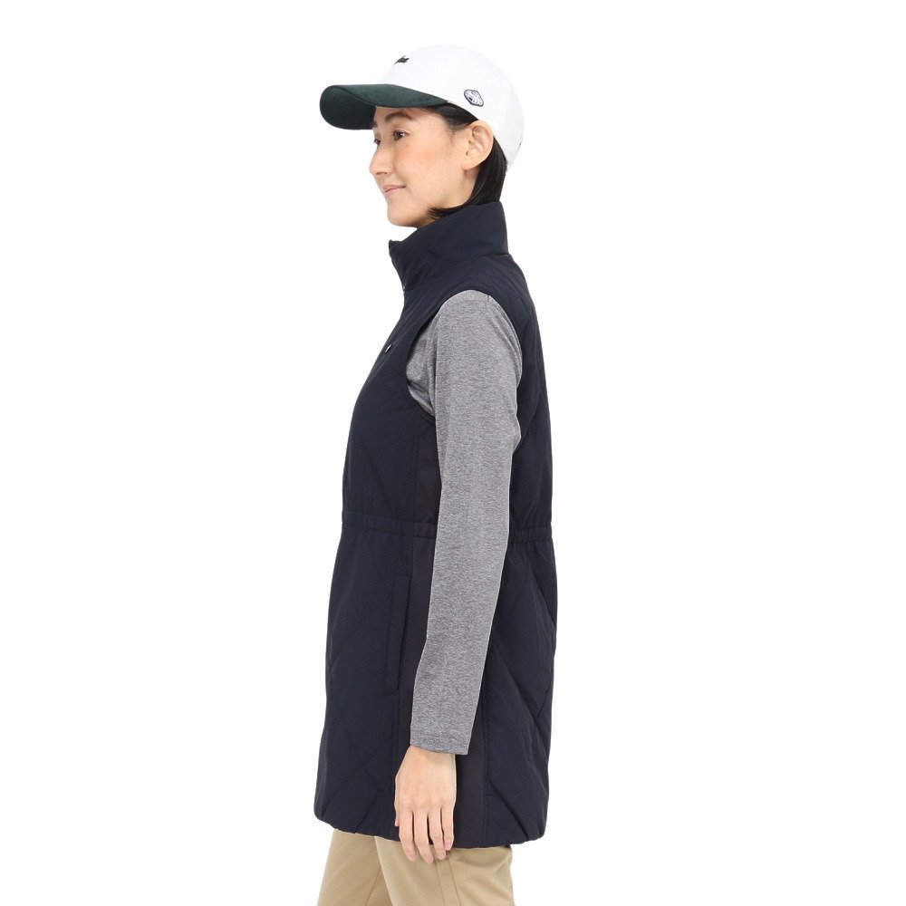 フィドラ（FIDRA）（レディース）ゴルフウェア 吸湿発熱 中綿ロングべスト FD5SUY22 NVY