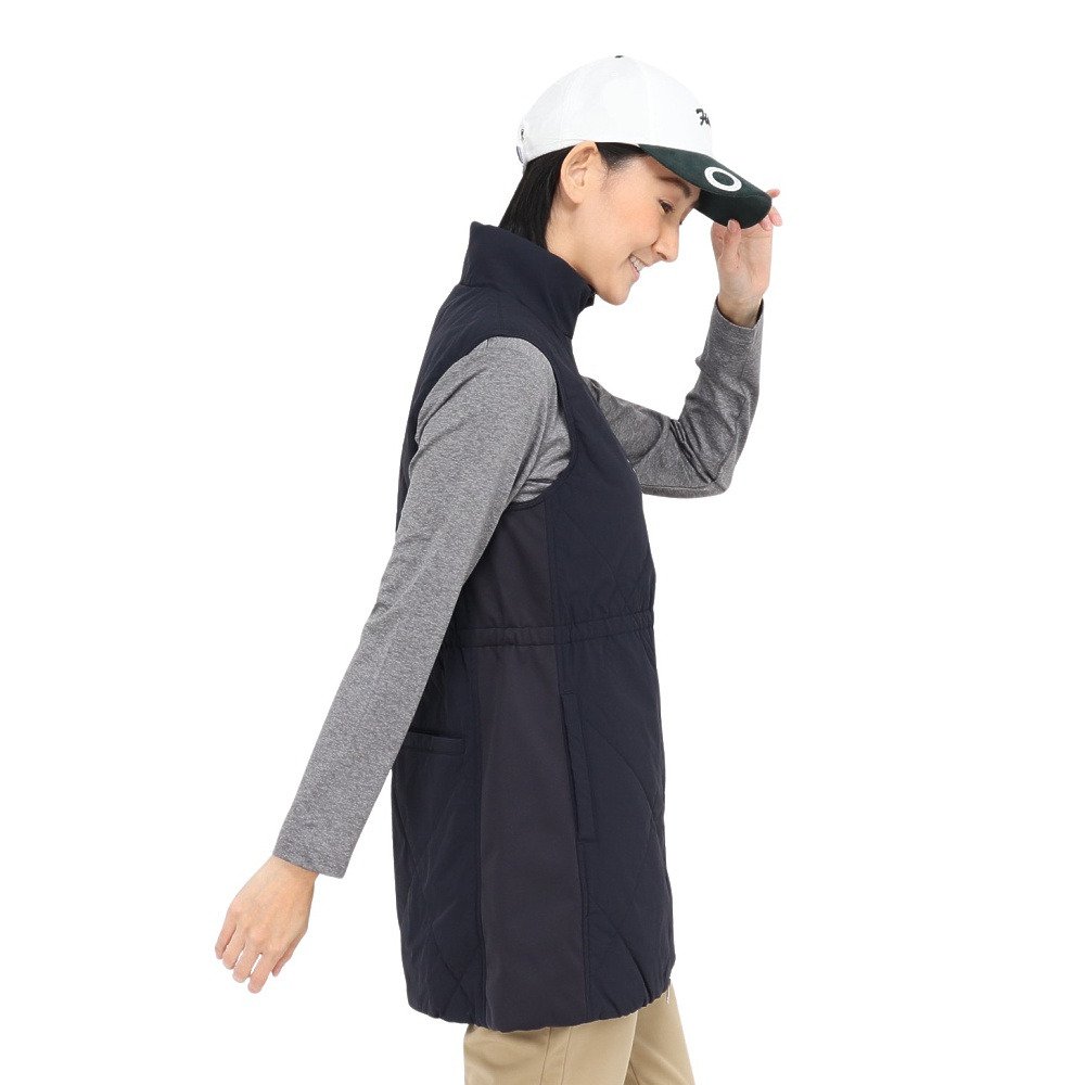 フィドラ（FIDRA）（レディース）ゴルフウェア 吸湿発熱 中綿ロングべスト FD5SUY22 NVY