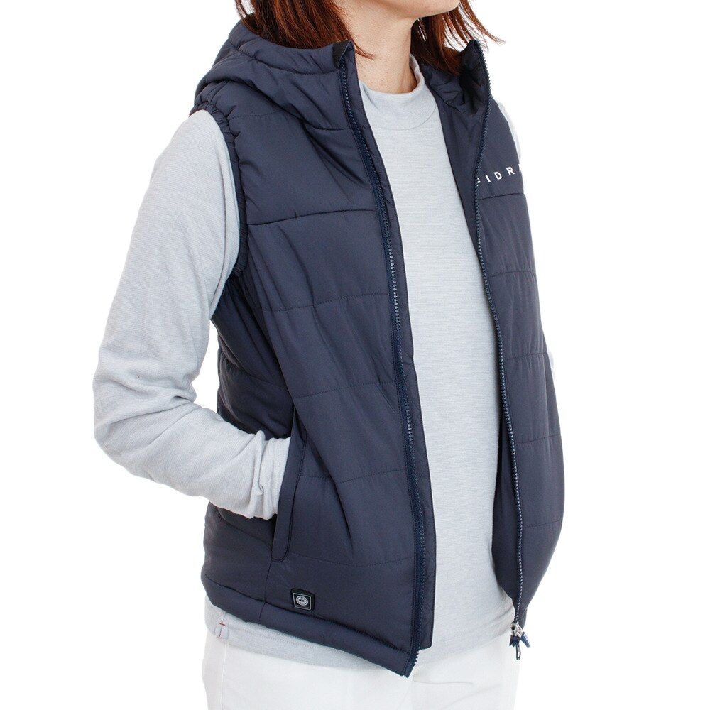 フィドラ（FIDRA）（レディース）ゴルフウェア ジャケット アウター CROSS HEAT ベスト FD5LUK21 NVY★★★