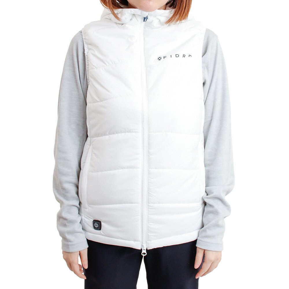 フィドラ（FIDRA）（レディース）ゴルフウェア アウター 撥水 保温 CROSS HEAT ベスト FD5LUK21 WHT★★★