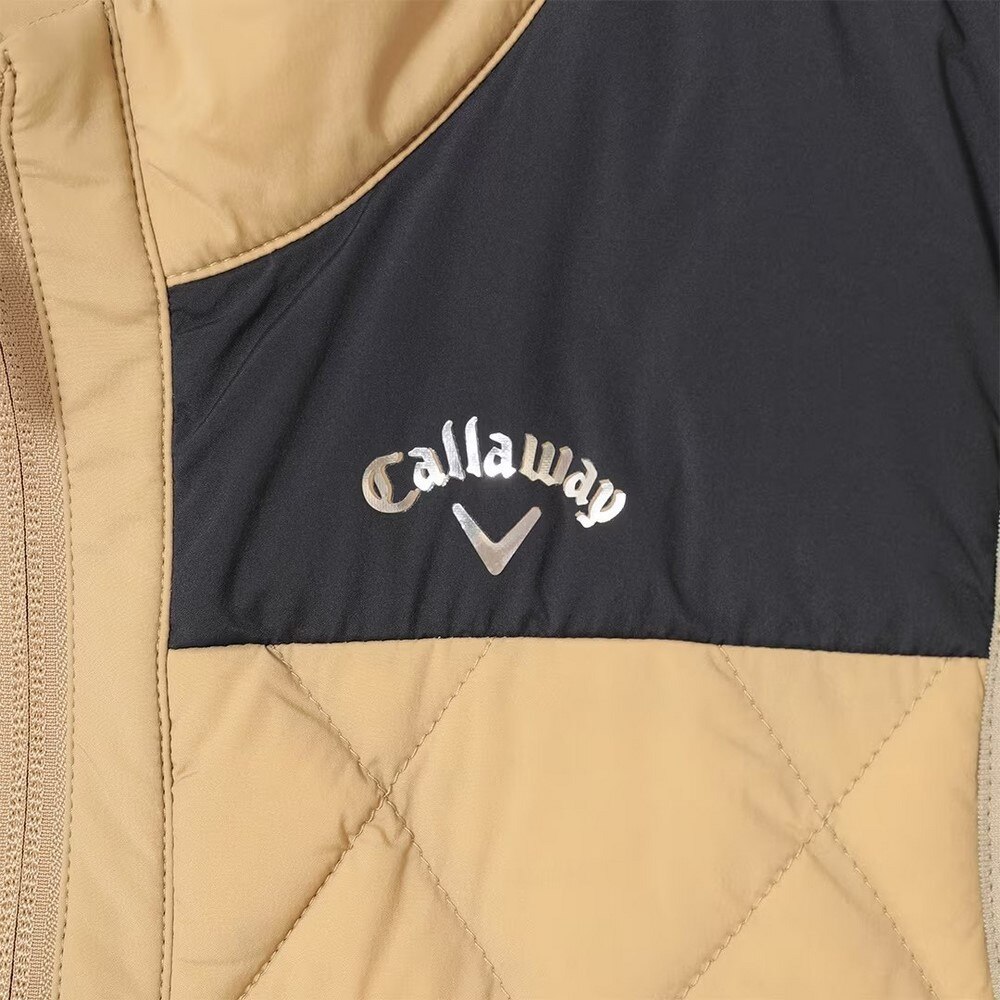 キャロウェイ（CALLAWAY）（レディース）ゴルフウェア ストレッチタフタ フルジップダウンベスト C22216202-1040