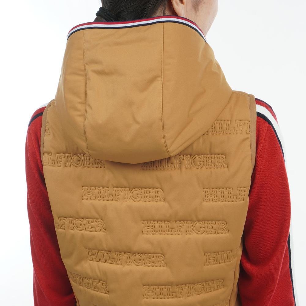 トミー ヒルフィガー ゴルフ（TOMMY HILFIGER GOLF）（レディース）ゴルフウェア アウター 2WAY 防風 ロゴ キルトパテッド ベスト THLA473-MOCA