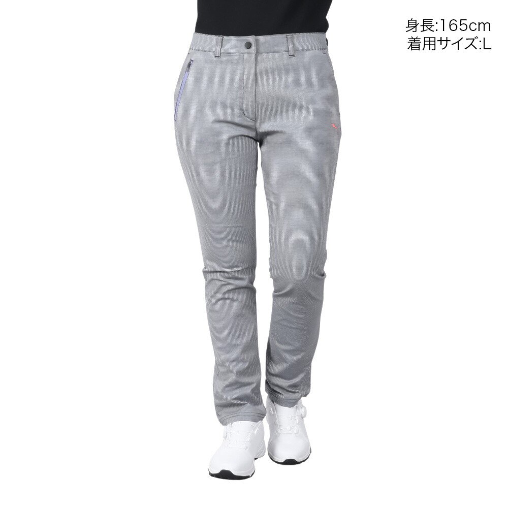 プーマ（PUMA）（レディース）ゴルフウェア Wハイパーストレッチ チドリ スリムテーパードパンツ 539405-02