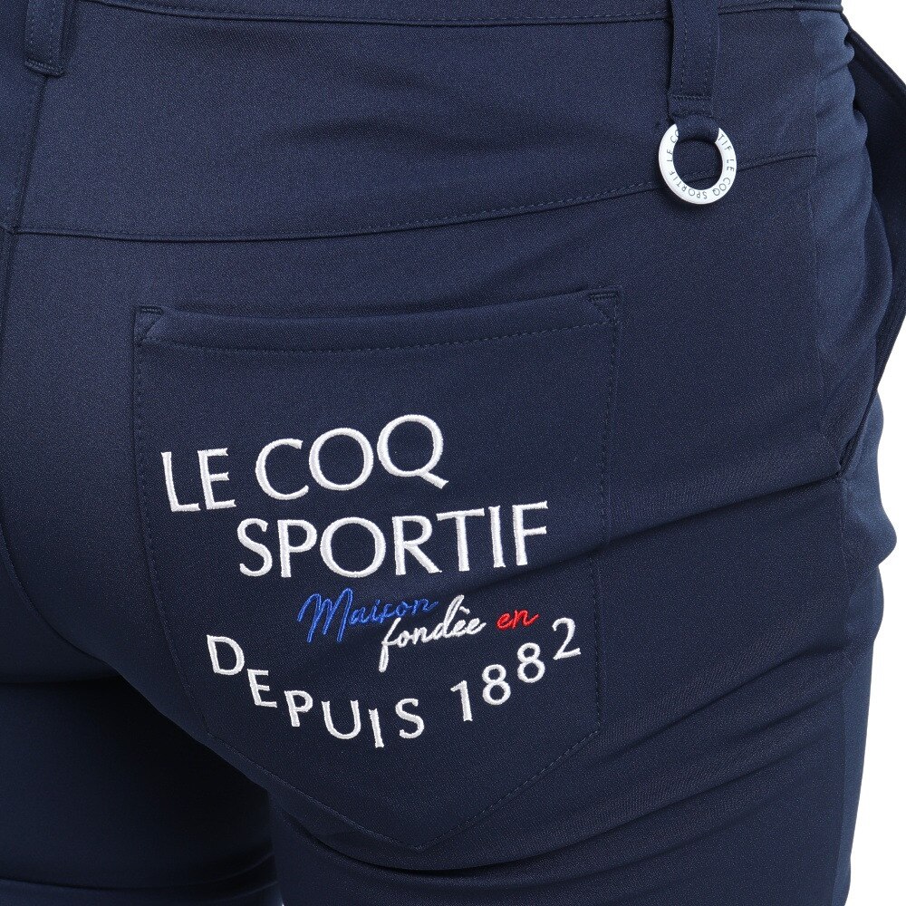 ルコック スポルティフ（Lecoq Sportif）（レディース）ゴルフウェア きれい長持ち 吸汗 速乾 ストレッチ ベーシックストレートロングパンツ  QGWUJD00 NV00