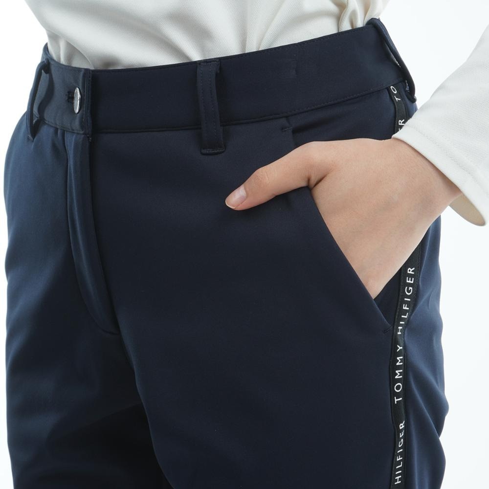トミー ヒルフィガー ゴルフ（TOMMY HILFIGER GOLF）（レディース）ゴルフウェア 防風 保温 ボンディングパンツ THLA286-NVY
