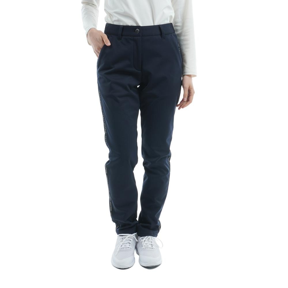 トミー ヒルフィガー ゴルフ（TOMMY HILFIGER GOLF）（レディース）ゴルフウェア 防風 保温 ボンディングパンツ THLA286-NVY
