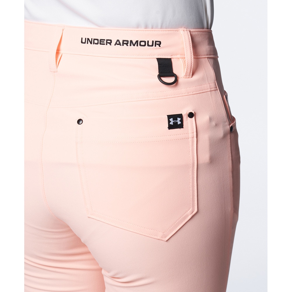 アンダーアーマー（UNDER ARMOUR）（レディース）ゴルフウェア 撥水 軽量 ストレッチウーブン ツイル テーパードパンツ 1384972 845
