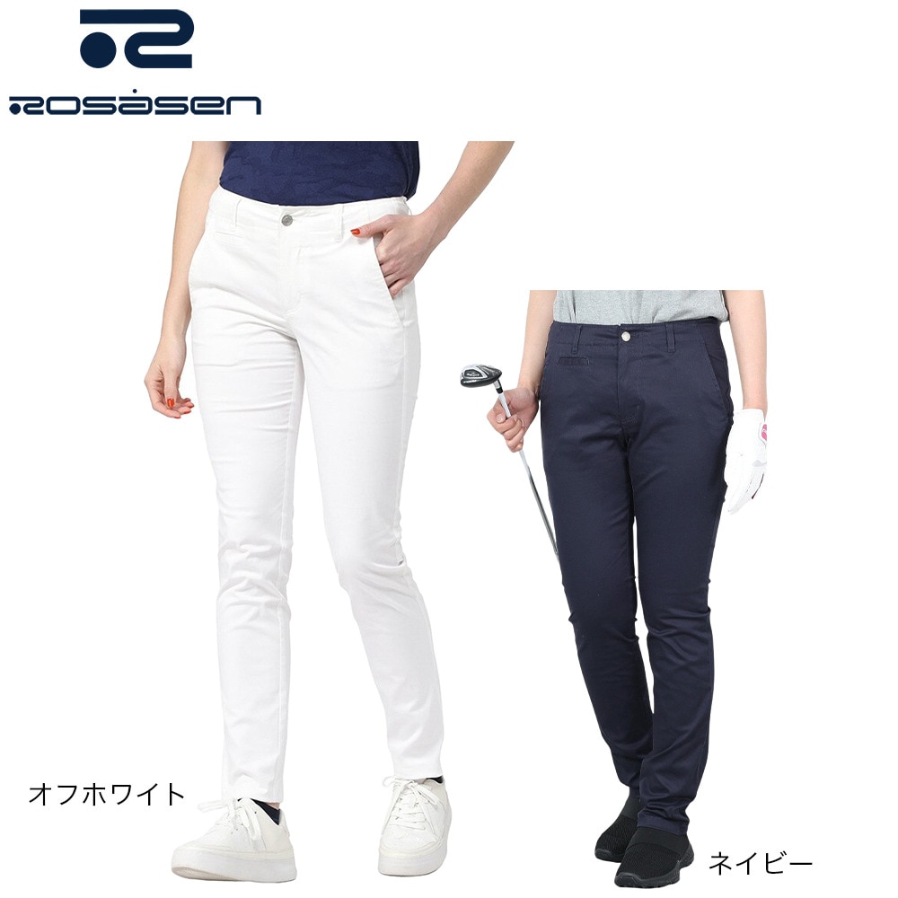 ROSASEN（レディース）ゴルフウェア ロングパンツ リヨセルツイルストレッチパンツ 045-71312-005