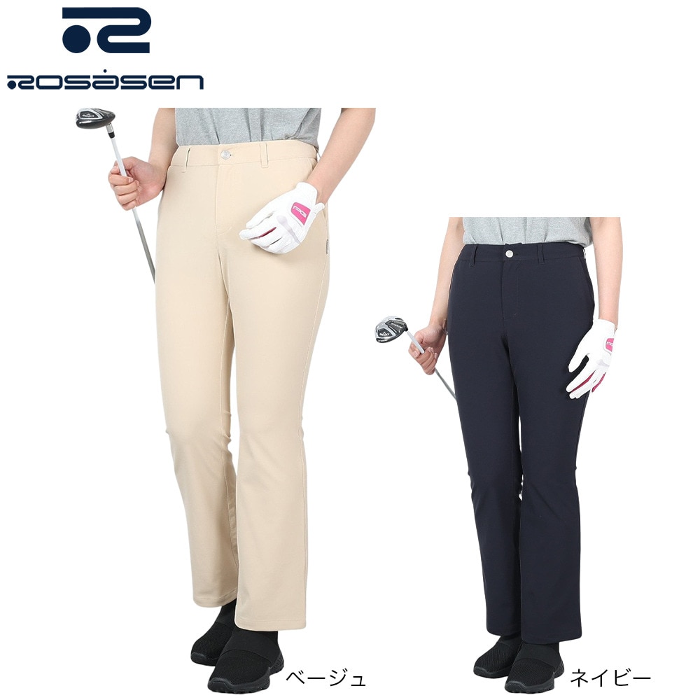 ROSASEN（レディース）ゴルフウェア ロングパンツ A-Line 4WAYストレッチ ナイロンパンツ 048-71312-051