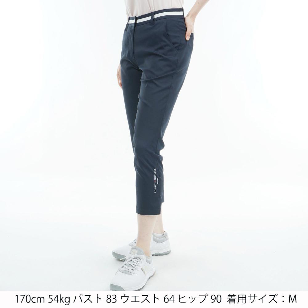 トミー ヒルフィガー ゴルフ（TOMMY HILFIGER GOLF）（レディース）ゴルフウェア ツイル ベーシックカプリパンツ THLA426-NVY