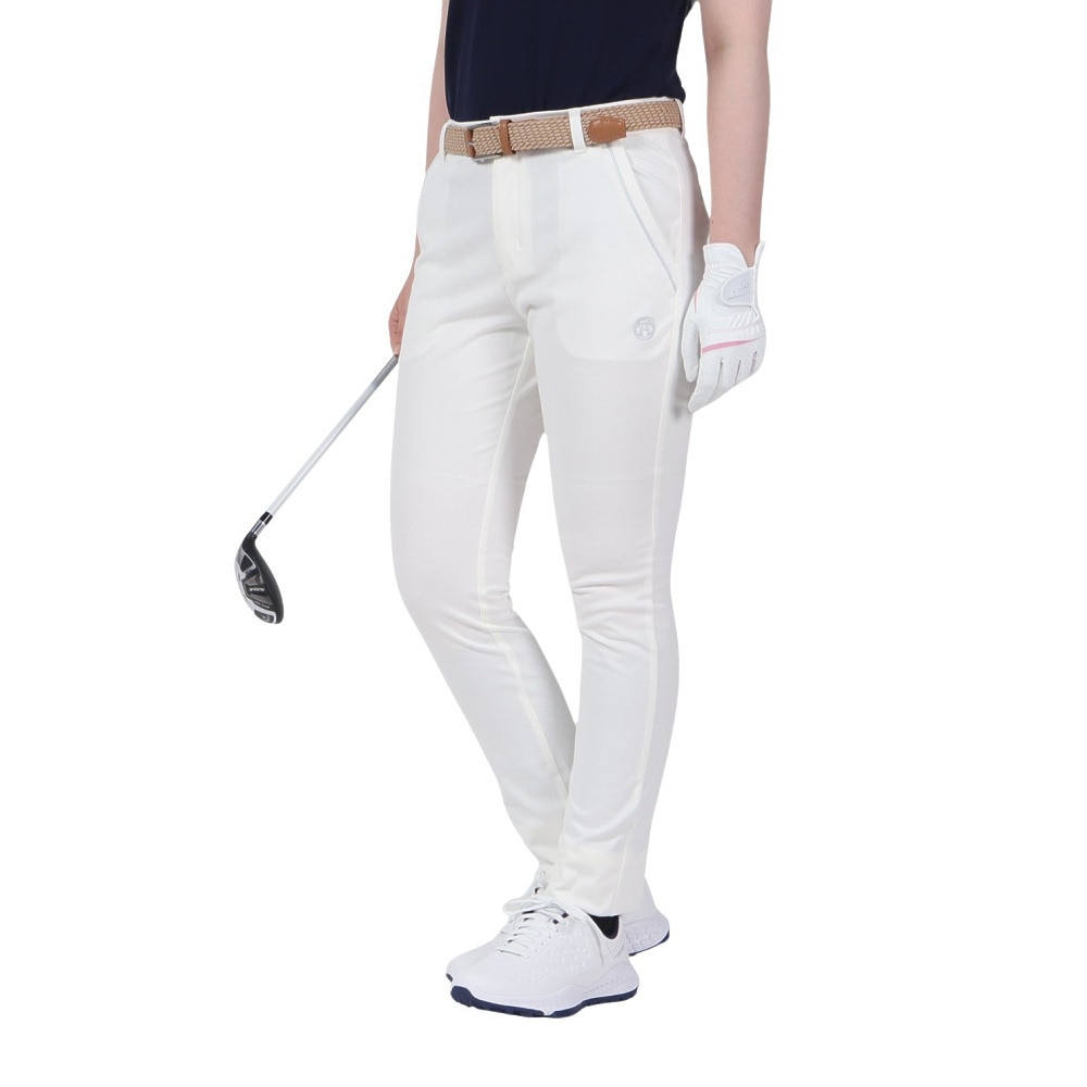 トミーアーマー（Tommy Armour）（レディース）ゴルフウェア ベーシックロングパンツ TATSV24B060105 WHT