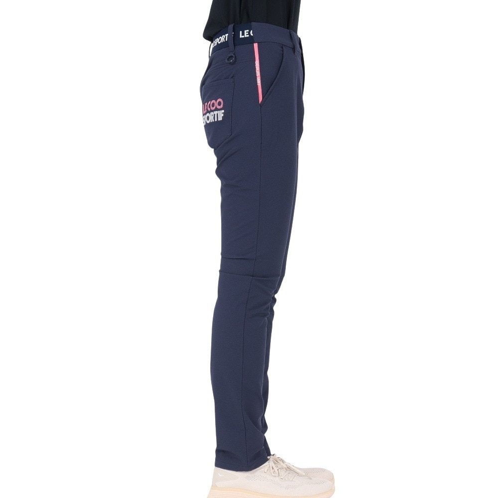 ルコックスポルティフ（lecoqsportif）（レディース）ゴルフウェア 保温 裏起毛ストレートロングパンツ QGWWJD06 NV00