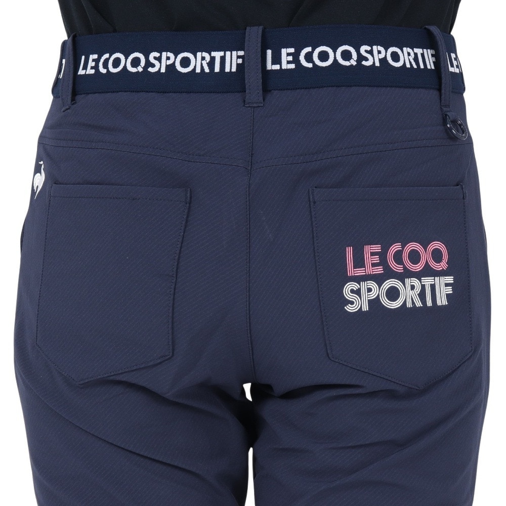 ルコックスポルティフ（lecoqsportif）（レディース）ゴルフウェア 保温 裏起毛ストレートロングパンツ QGWWJD06 NV00