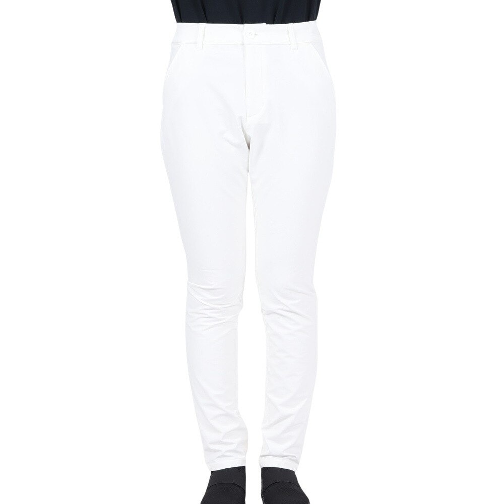 ルコックスポルティフ（lecoqsportif）（レディース）ゴルフウェア 保温 裏起毛ストレートロングパンツ QGWWJD06 WH00