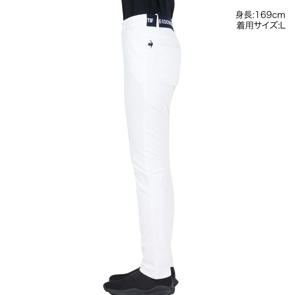 ルコックスポルティフ（lecoqsportif）（レディース）ゴルフウェア 保温 裏起毛ストレートロングパンツ QGWWJD06 WH00