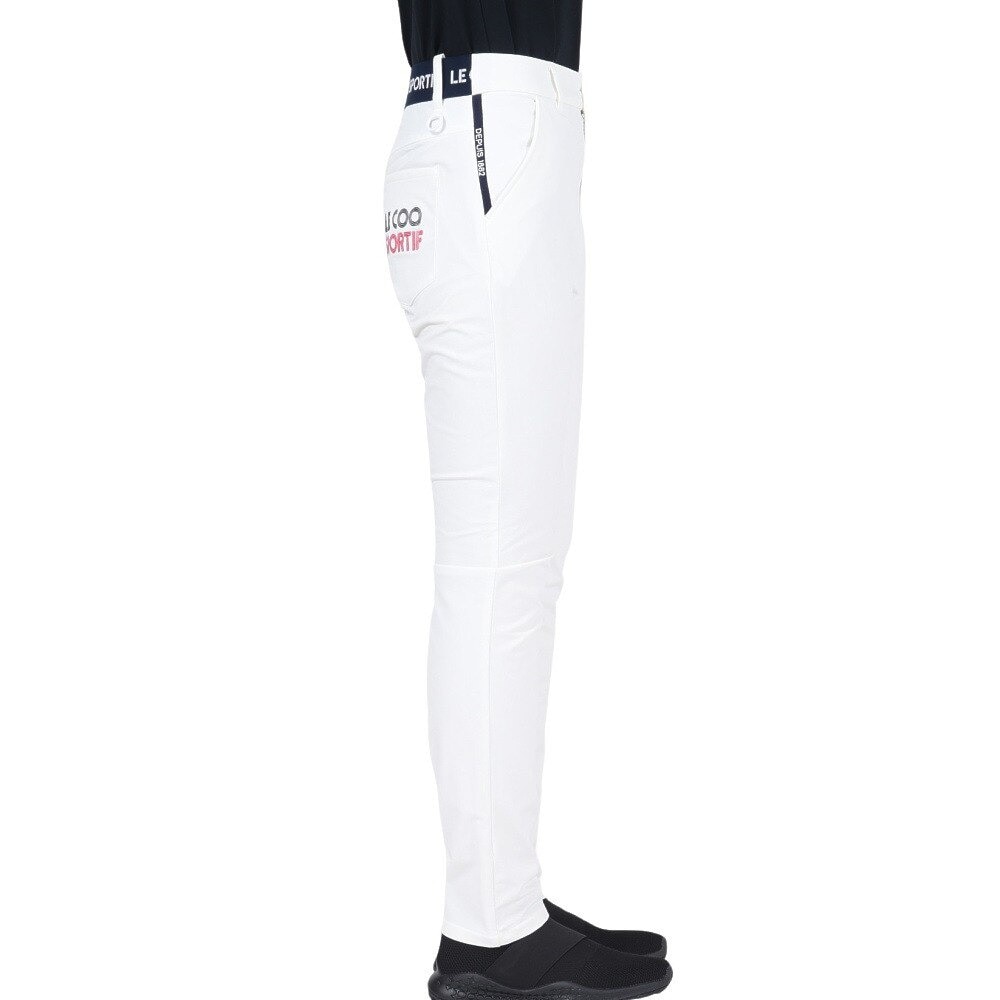 ルコックスポルティフ（lecoqsportif）（レディース）ゴルフウェア 保温 裏起毛ストレートロングパンツ QGWWJD06 WH00