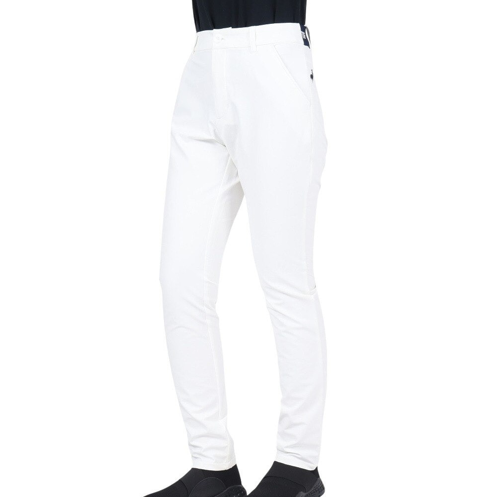 ルコックスポルティフ（lecoqsportif）（レディース）ゴルフウェア 保温 裏起毛ストレートロングパンツ QGWWJD06 WH00