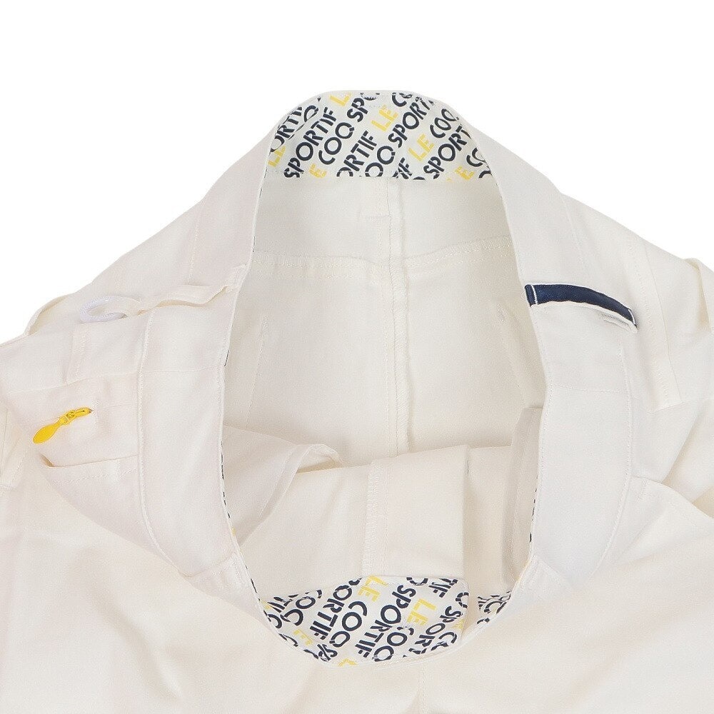 ルコックスポルティフ（lecoqsportif）（レディース）ゴルフウェア 吸汗 ベーシックデザインロングパンツ QGWWJD01 WH00