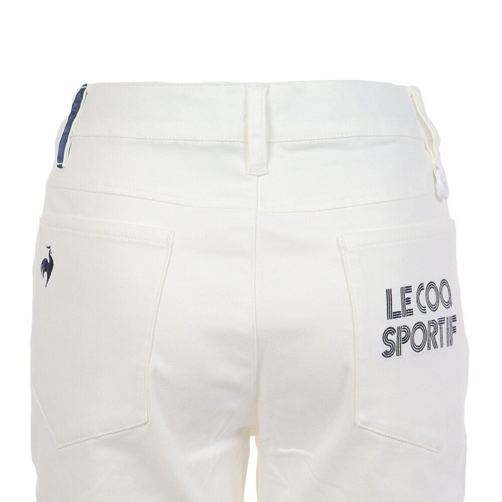 ルコックスポルティフ（lecoqsportif）（レディース）ゴルフウェア 吸汗 ベーシックデザインロングパンツ QGWWJD01 WH00