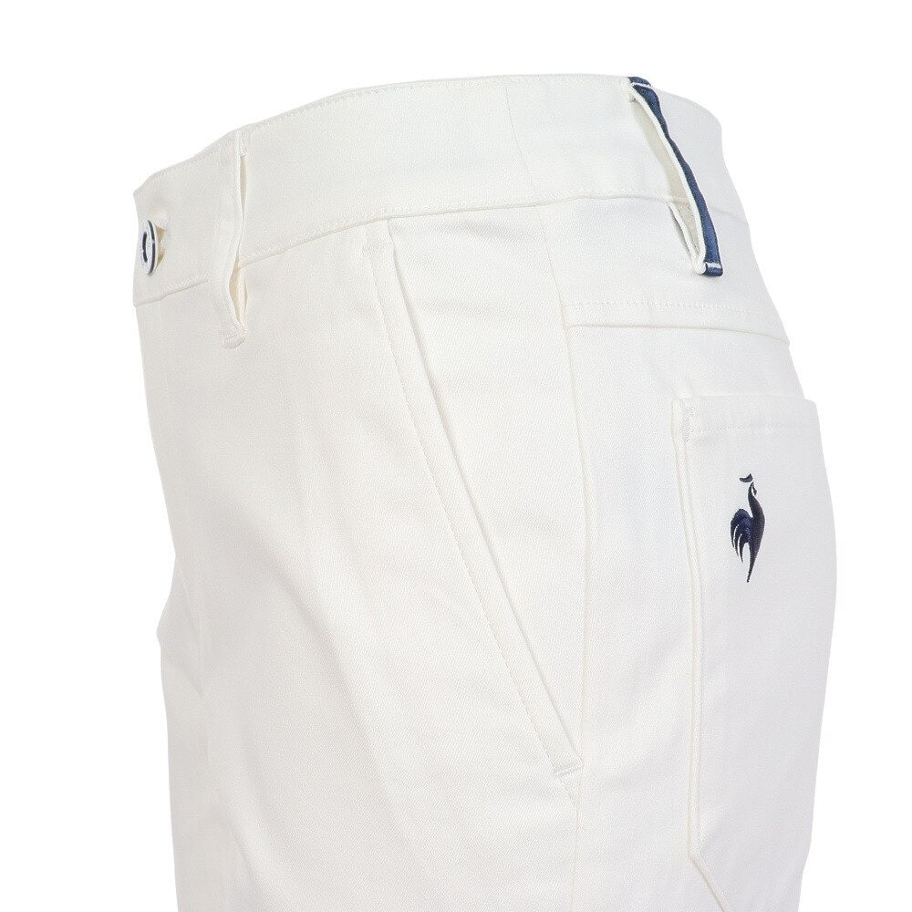 ルコックスポルティフ（lecoqsportif）（レディース）ゴルフウェア 吸汗 ベーシックデザインロングパンツ QGWWJD01 WH00