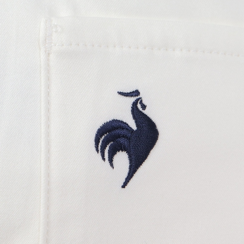ルコックスポルティフ（lecoqsportif）（レディース）ゴルフウェア 吸汗 ベーシックデザインロングパンツ QGWWJD01 WH00