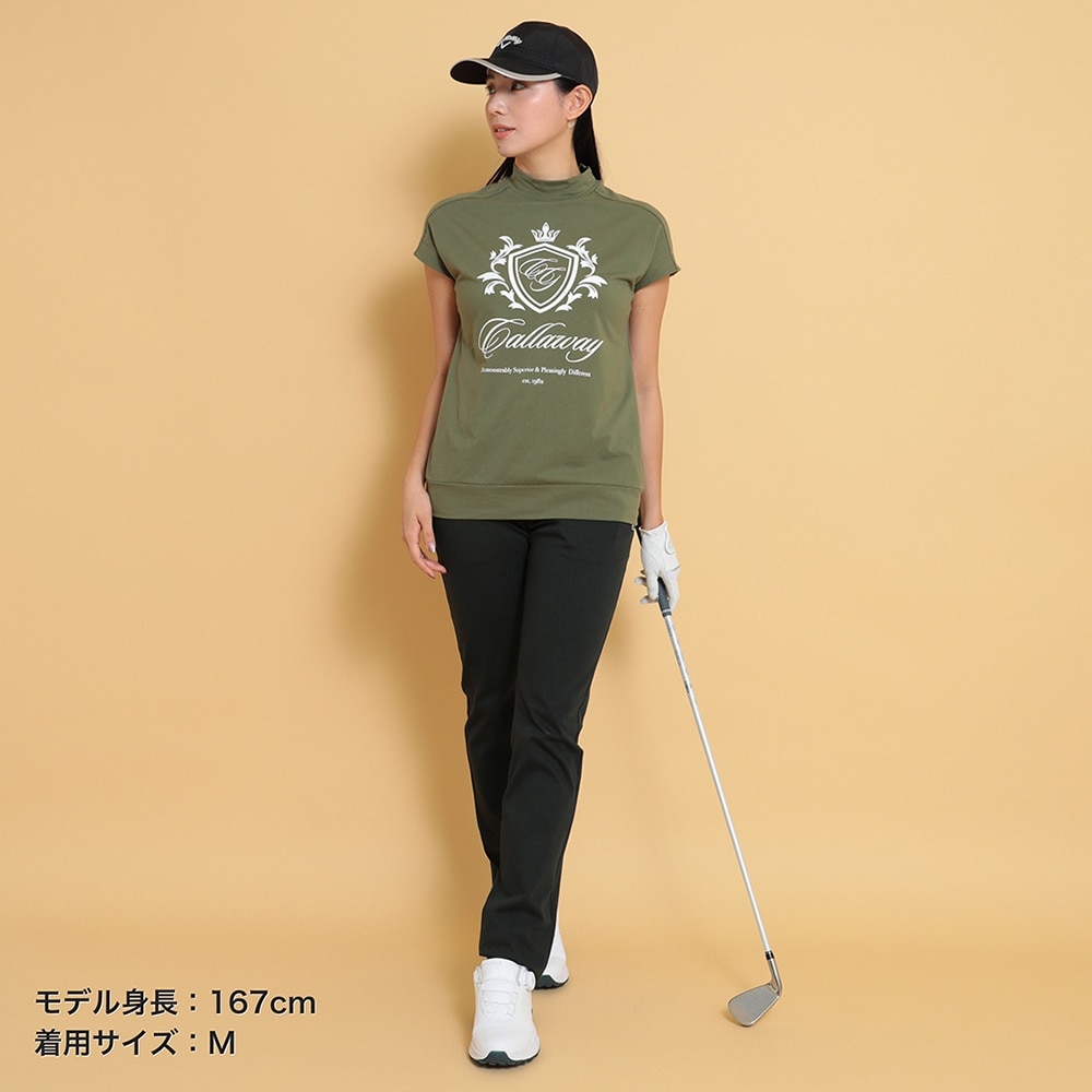 キャロウェイ（CALLAWAY）（レディース）ゴルフウェア 撥水 8WAYストレッチニットツイルパンツ C25126200-1010