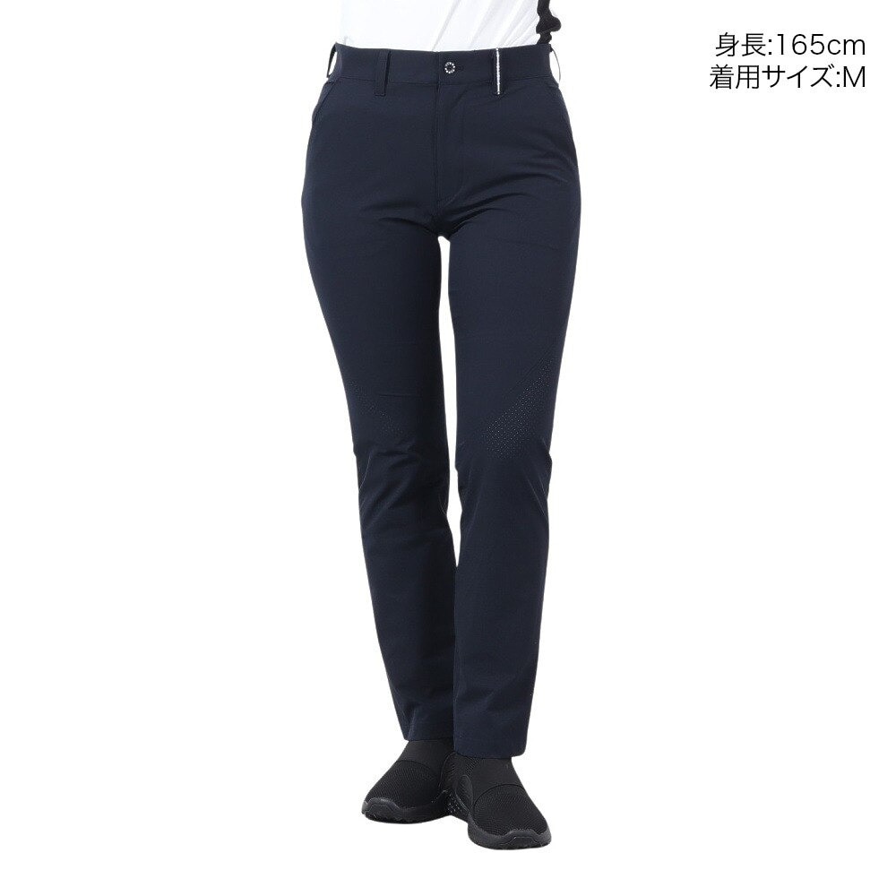 フィドラ（FIDRA）（レディース）ゴルフウェア 撥水 パンチングロングパンツ FD5PUD23 NVY