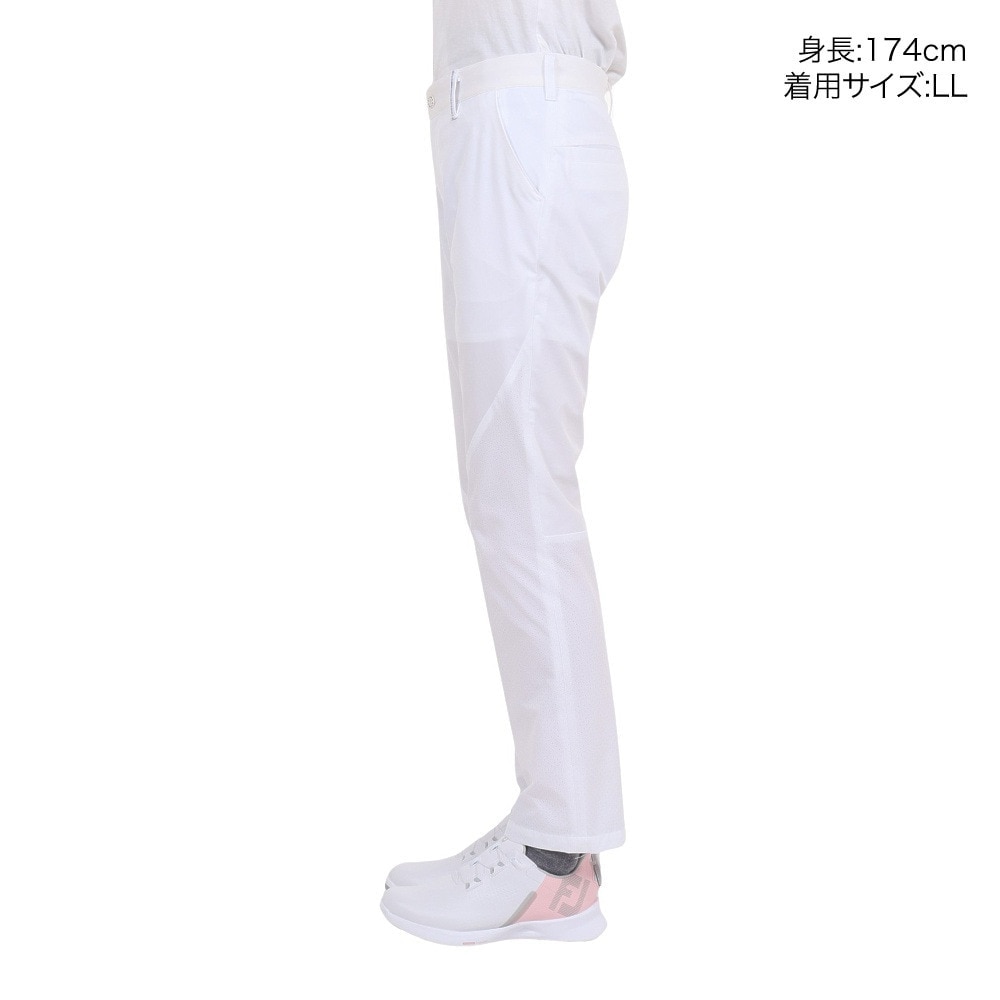 フィドラ（FIDRA）（レディース）ゴルフウェア 撥水 パンチングロングパンツ FD5PUD23 WHT