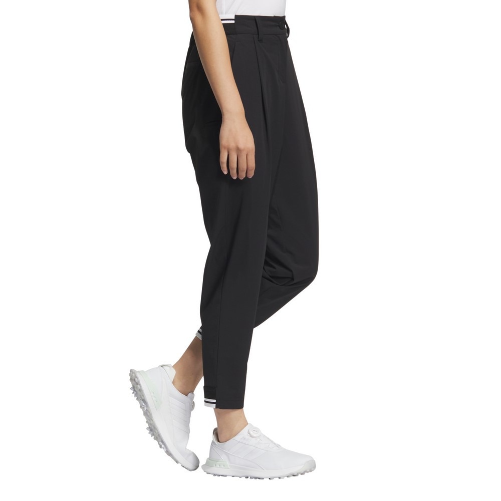 アディダス（adidas）（レディース）ゴルフウェア ビヨンド ザ コース EX stretch active サイドポケット ルーズフィットアンクルパンツ KTN30-JG1389BLK