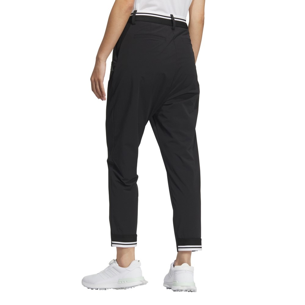 アディダス（adidas）（レディース）ゴルフウェア ビヨンド ザ コース EX stretch active サイドポケット ルーズフィットアンクルパンツ KTN30-JG1389BLK