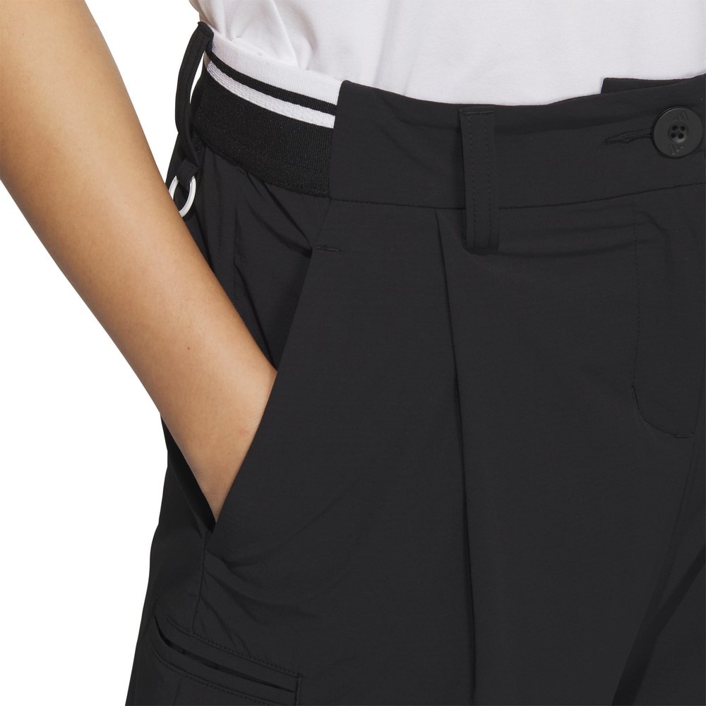 アディダス（adidas）（レディース）ゴルフウェア ビヨンド ザ コース EX stretch active サイドポケット ルーズフィットアンクルパンツ KTN30-JG1389BLK