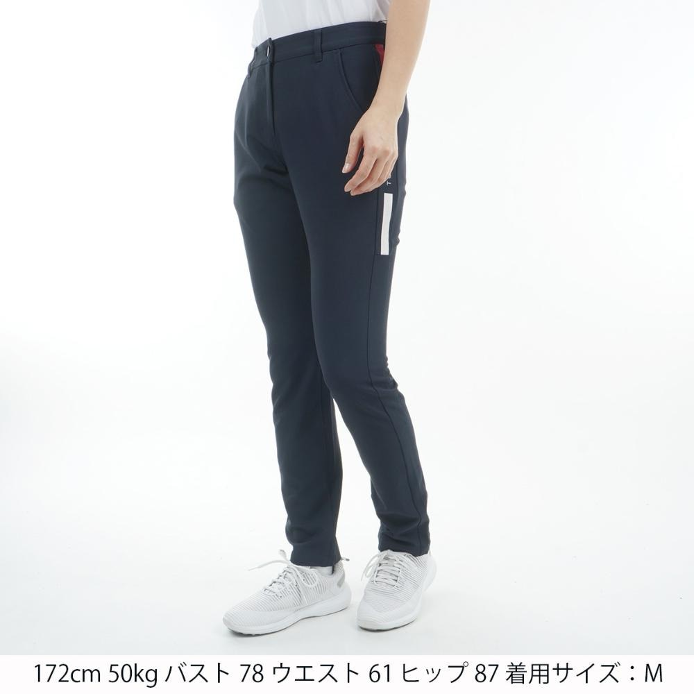 トミー ヒルフィガー ゴルフ（TOMMY HILFIGER GOLF）（レディース）ゴルフウェア 遮熱 サイドラインロゴ ロングパンツ THLA513-NVY