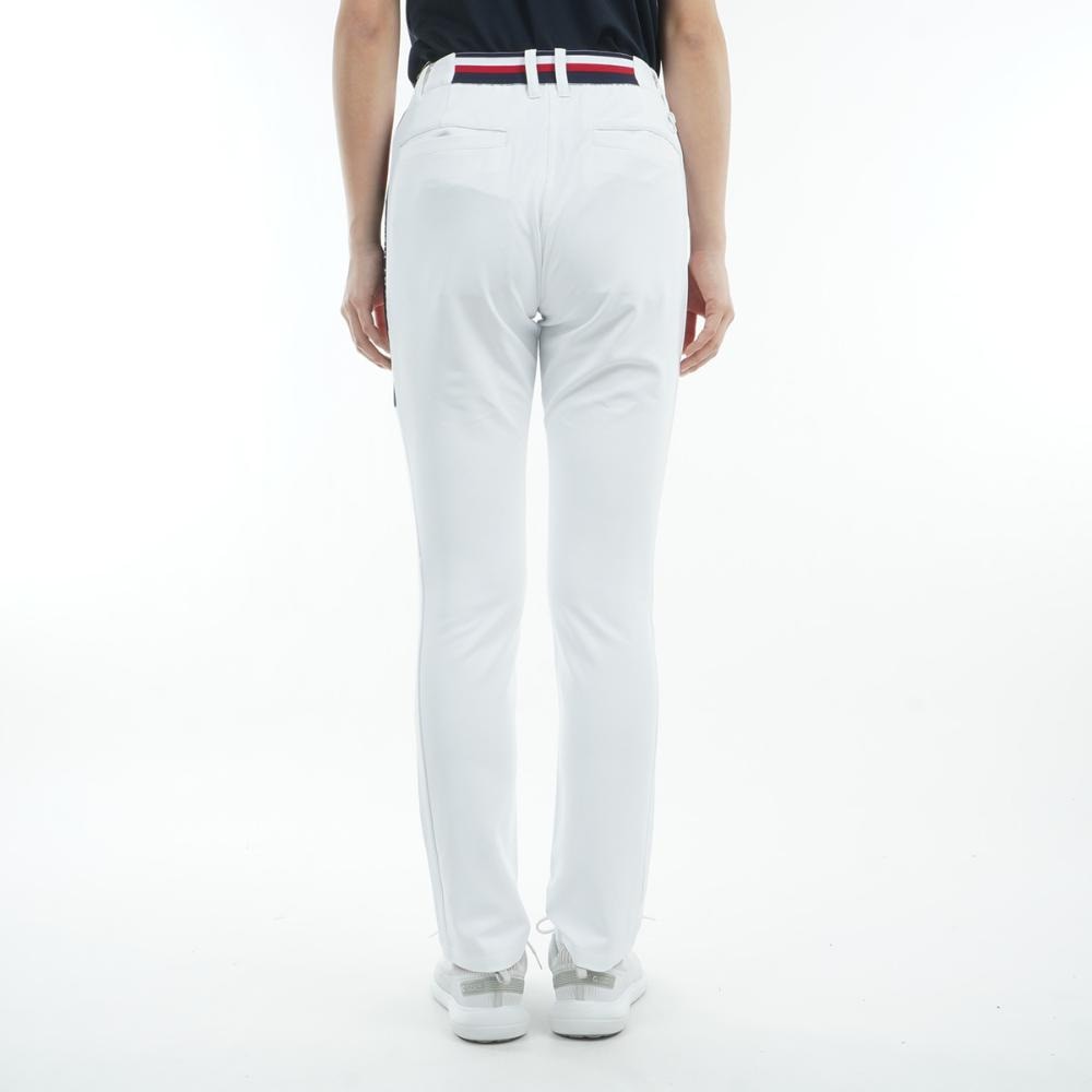 トミー ヒルフィガー ゴルフ（TOMMY HILFIGER GOLF）（レディース）ゴルフウェア サイドラインロゴ ロングパンツ THLA513-WHT