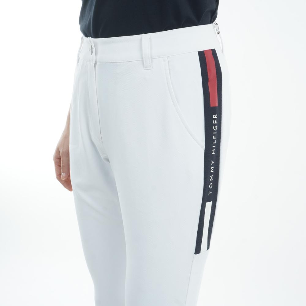 トミー ヒルフィガー ゴルフ（TOMMY HILFIGER GOLF）（レディース）ゴルフウェア サイドラインロゴ ロングパンツ THLA513-WHT