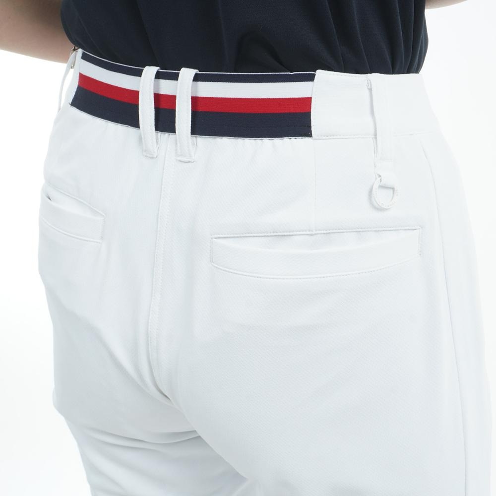 トミー ヒルフィガー ゴルフ（TOMMY HILFIGER GOLF）（レディース）ゴルフウェア サイドラインロゴ ロングパンツ THLA513-WHT