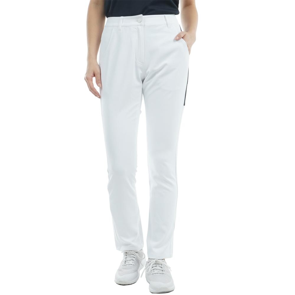 トミー ヒルフィガー ゴルフ（TOMMY HILFIGER GOLF）（レディース）ゴルフウェア サイドラインロゴ ロングパンツ THLA513-WHT