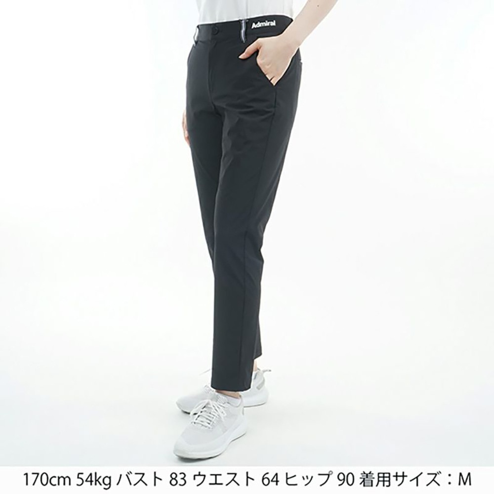 アドミラル ゴルフ（Admiral GOLF）（レディース）ゴルフウェア 撥水ロゴプリントロングパンツ ADLA522-BLK