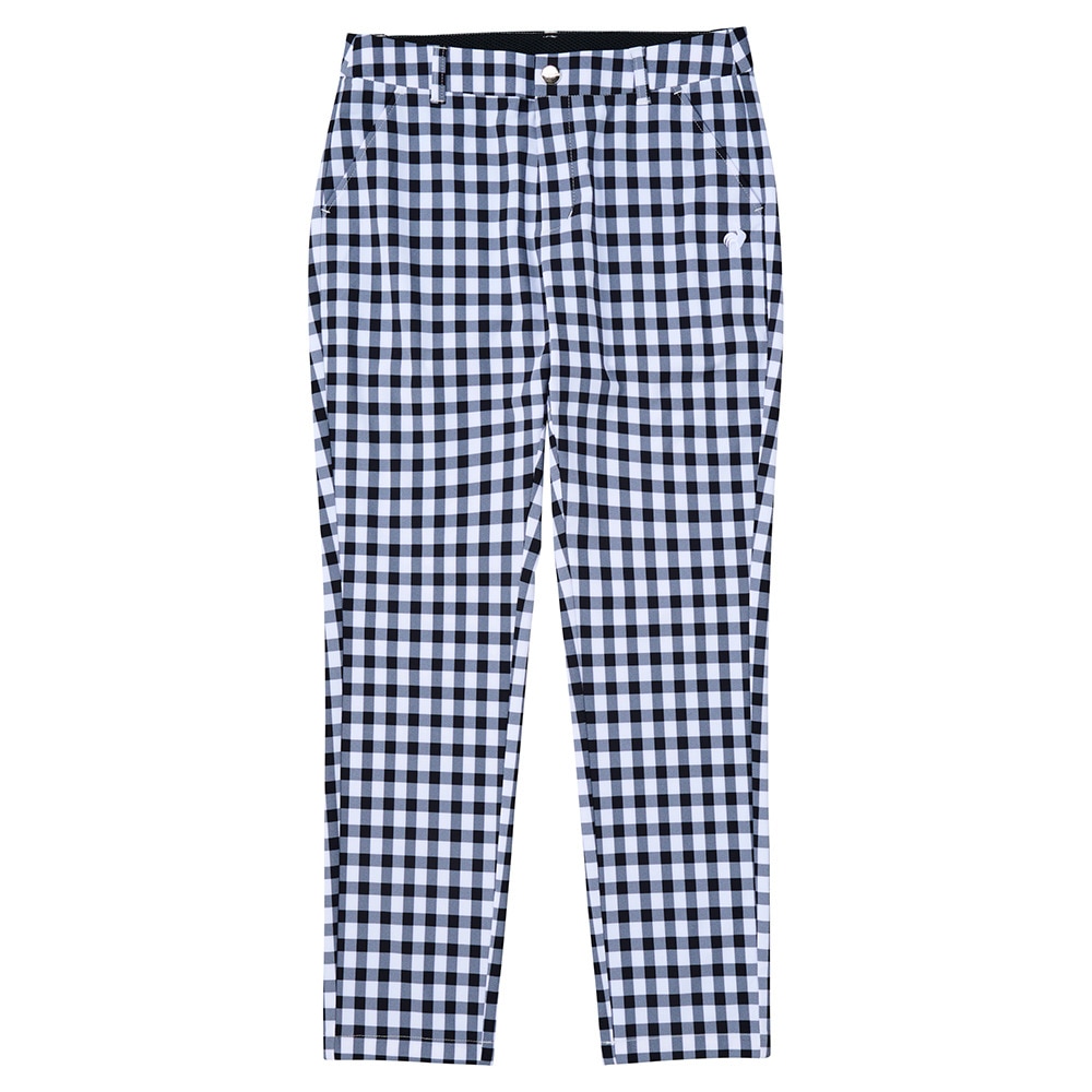 ルコックスポルティフ（lecoqsportif）（レディース）ゴルフウェア ギンガムチェック 9分丈パンツ LG5SLP50L BK00