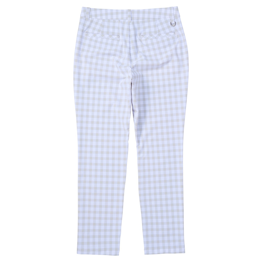 ルコックスポルティフ（lecoqsportif）（レディース）ゴルフウェア ギンガムチェック 9分丈パンツ LG5SLP50L GY00