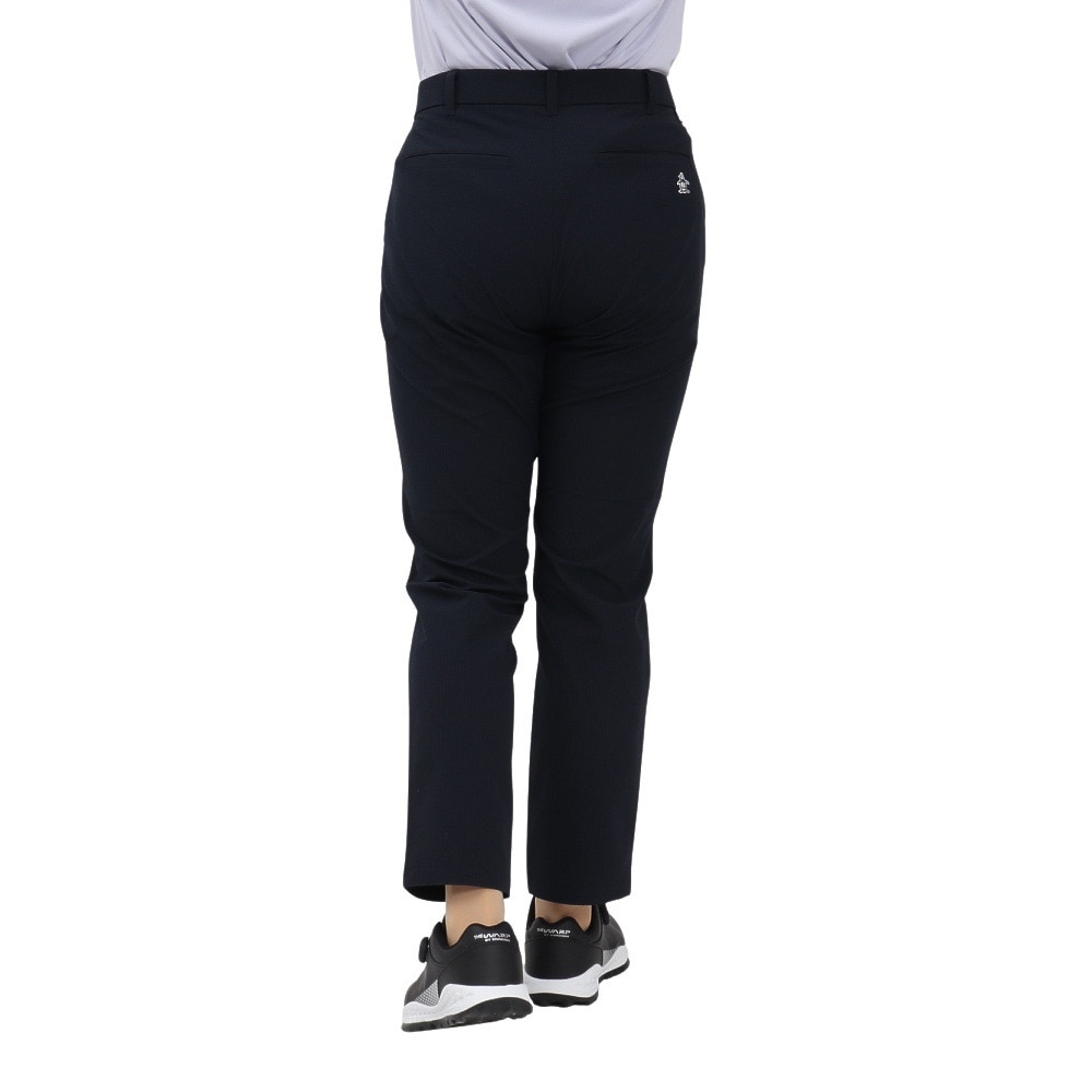 マンシングウエア（MUNSING WEAR）（レディース）ゴルフウェア 吸汗 シアサッカーストレッチ 9分丈パンツ MG5SLP82L NVNV