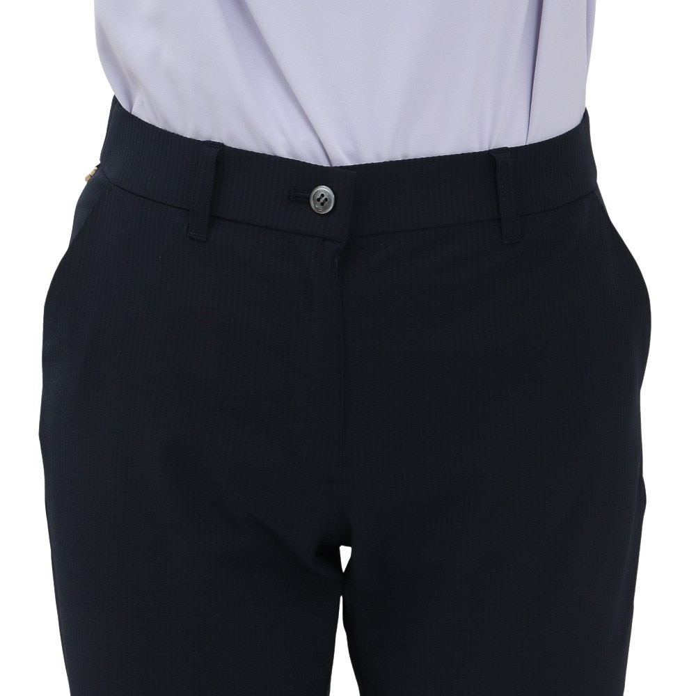 マンシングウエア（MUNSING WEAR）（レディース）ゴルフウェア 吸汗 シアサッカーストレッチ 9分丈パンツ MG5SLP82L NVNV