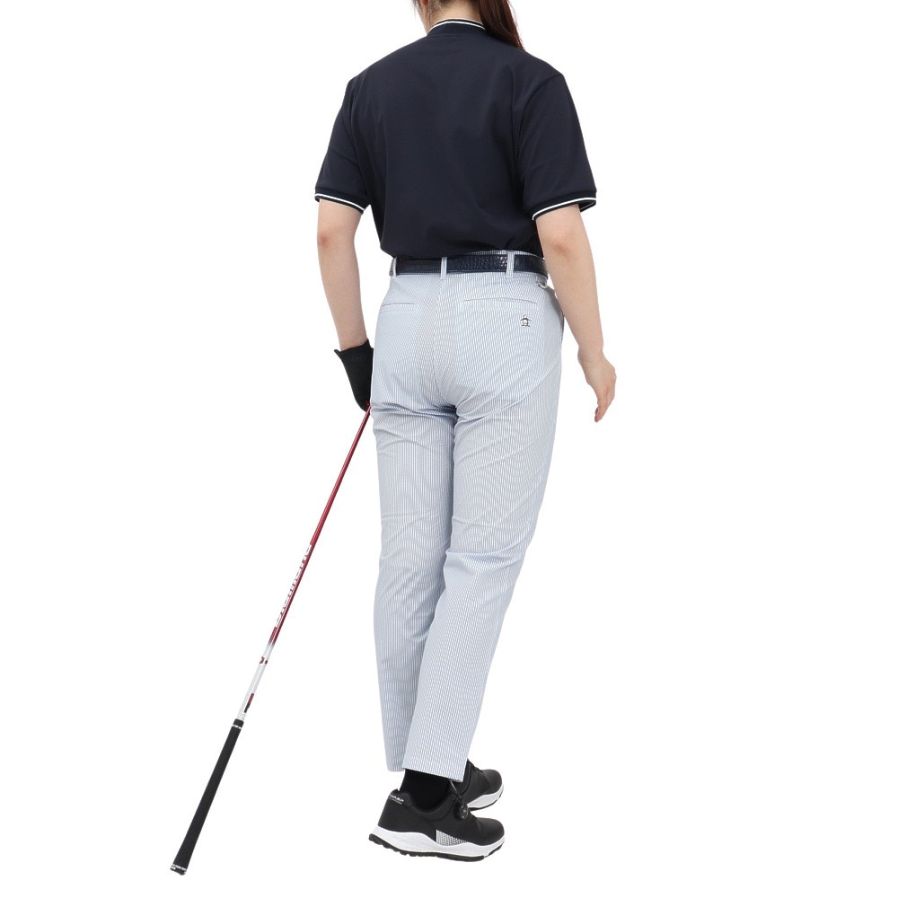 マンシングウエア（MUNSING WEAR）（レディース）ゴルフウェア 吸汗 シアサッカーストレッチ 9分丈パンツ MG5SLP82L SA00