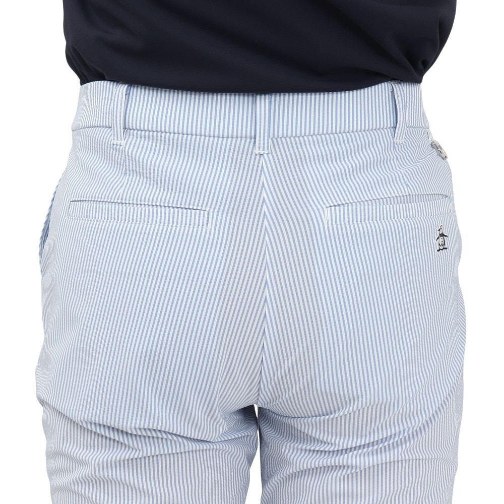 マンシングウエア（MUNSING WEAR）（レディース）ゴルフウェア 吸汗 シアサッカーストレッチ 9分丈パンツ MG5SLP82L SA00