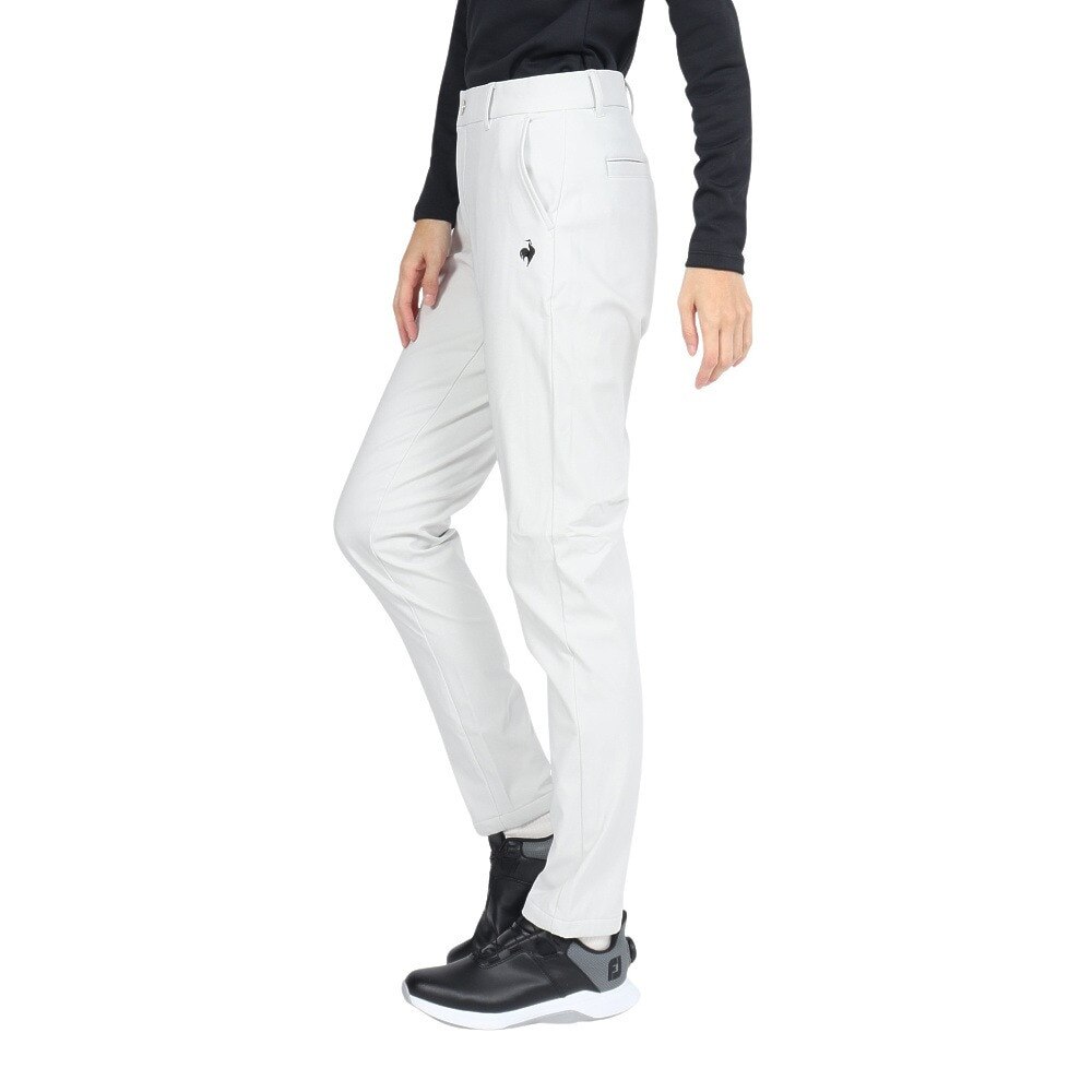 ルコックスポルティフ（lecoqsportif）（レディース）ゴルフウェア ストレッチフォーサー 裏起毛ロングパンツ LG4FLP00L GY00