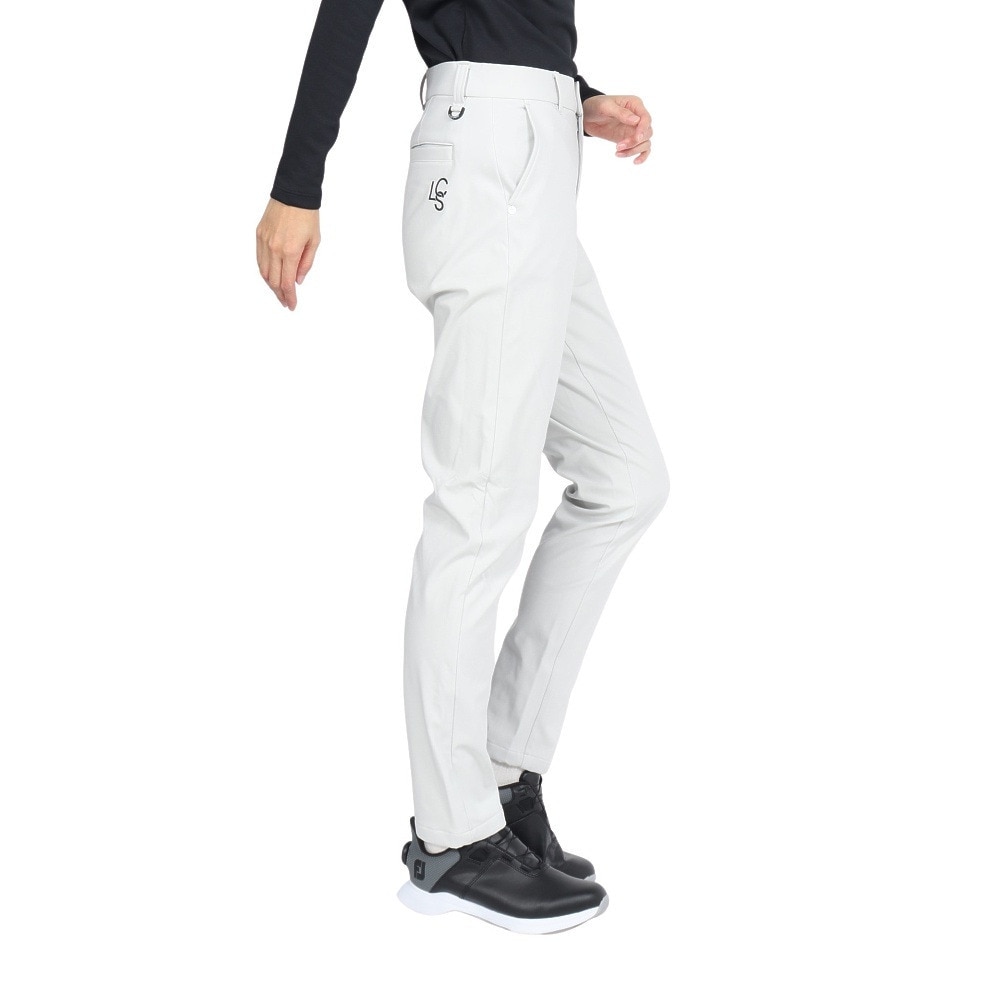 ルコックスポルティフ（lecoqsportif）（レディース）ゴルフウェア ストレッチフォーサー 裏起毛ロングパンツ LG4FLP00L GY00
