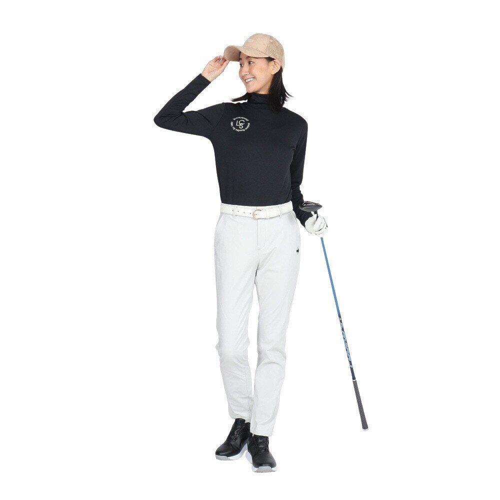 ルコックスポルティフ（lecoqsportif）（レディース）ゴルフウェア ストレッチフォーサー 裏起毛ロングパンツ LG4FLP00L GY00