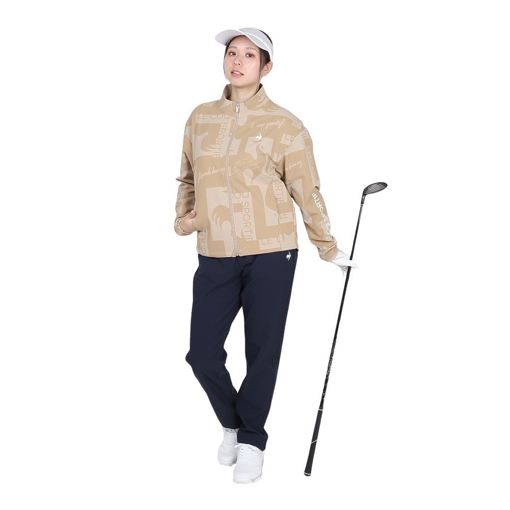 ルコックスポルティフ（lecoqsportif）（レディース）ゴルフウェア ストレッチフォーサー 裏起毛ロングパンツ LG4FLP00L NV00