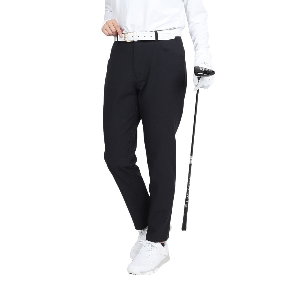 ルコックスポルティフ（lecoqsportif）（レディース）ゴルフウェア 吸汗速乾 9分丈 LCS ウエストフィットパンツ LG4FLP50L BK00