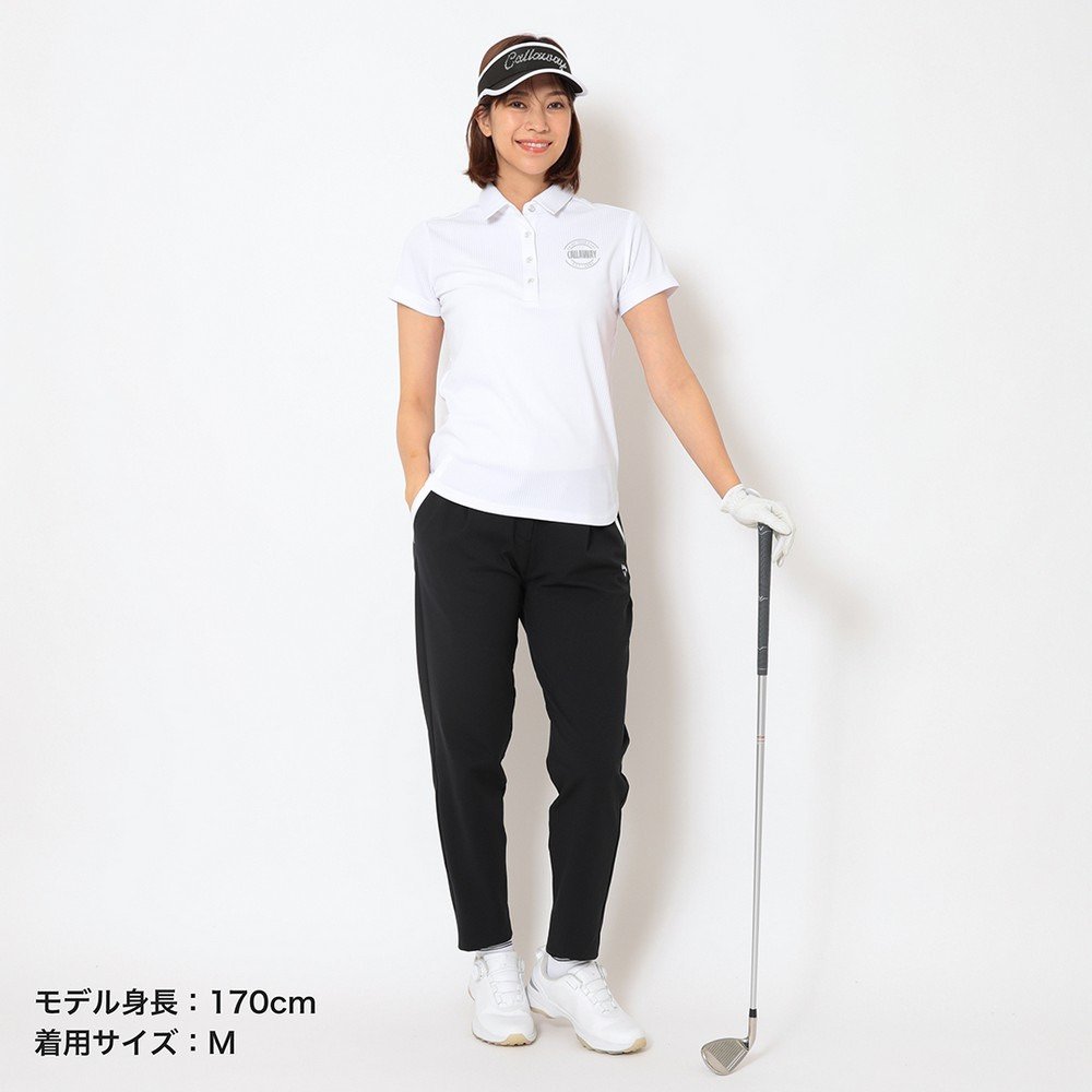 Callaway レディースパンツ L ホワイト キャロウェイ（CALLAWAY）（レディース）ゴルフウェア 8WAY ストレッチ
